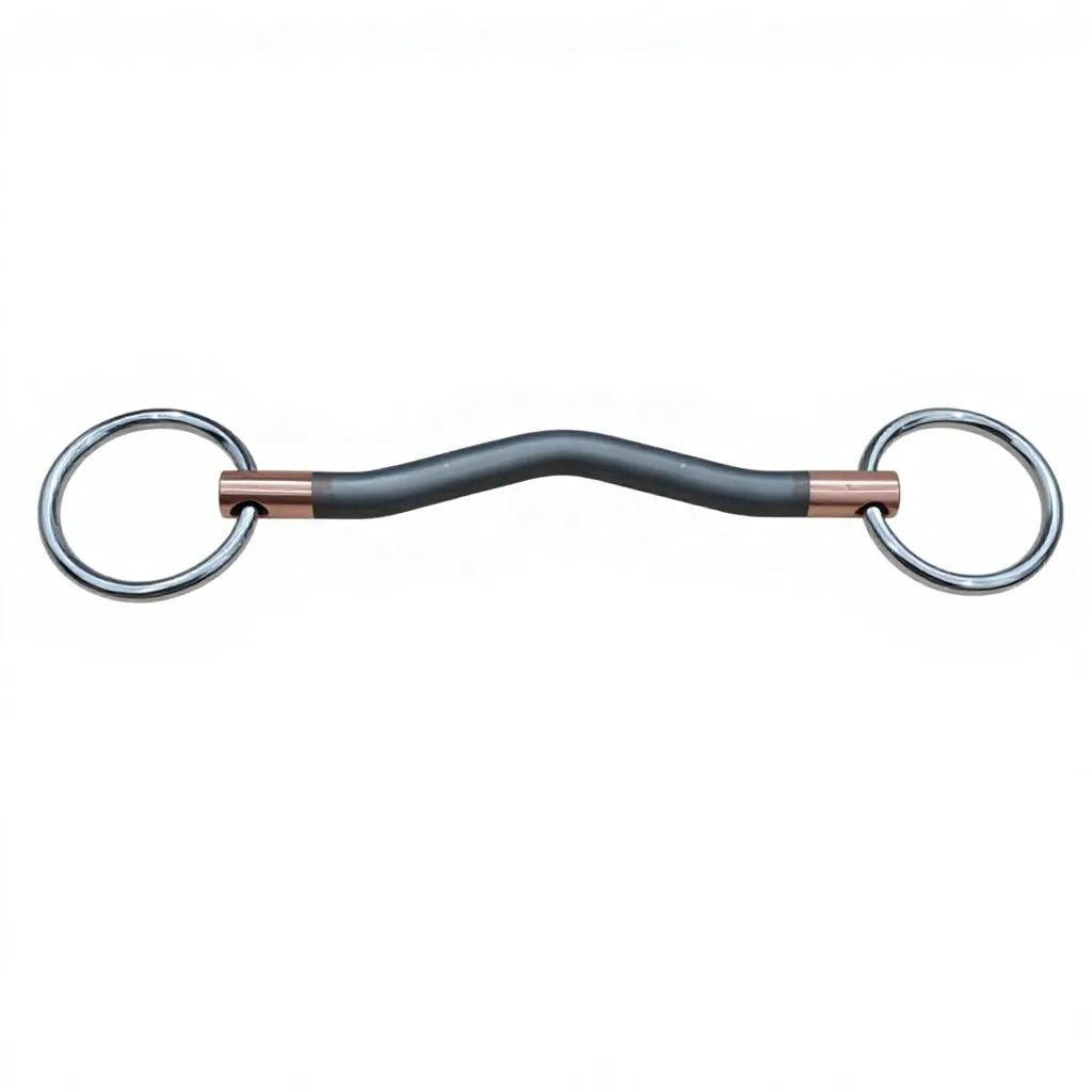 Custom Logo Baroque Stainless Steel Loose Ring Horse Bit with Spoon — RJ-0519, product image 6