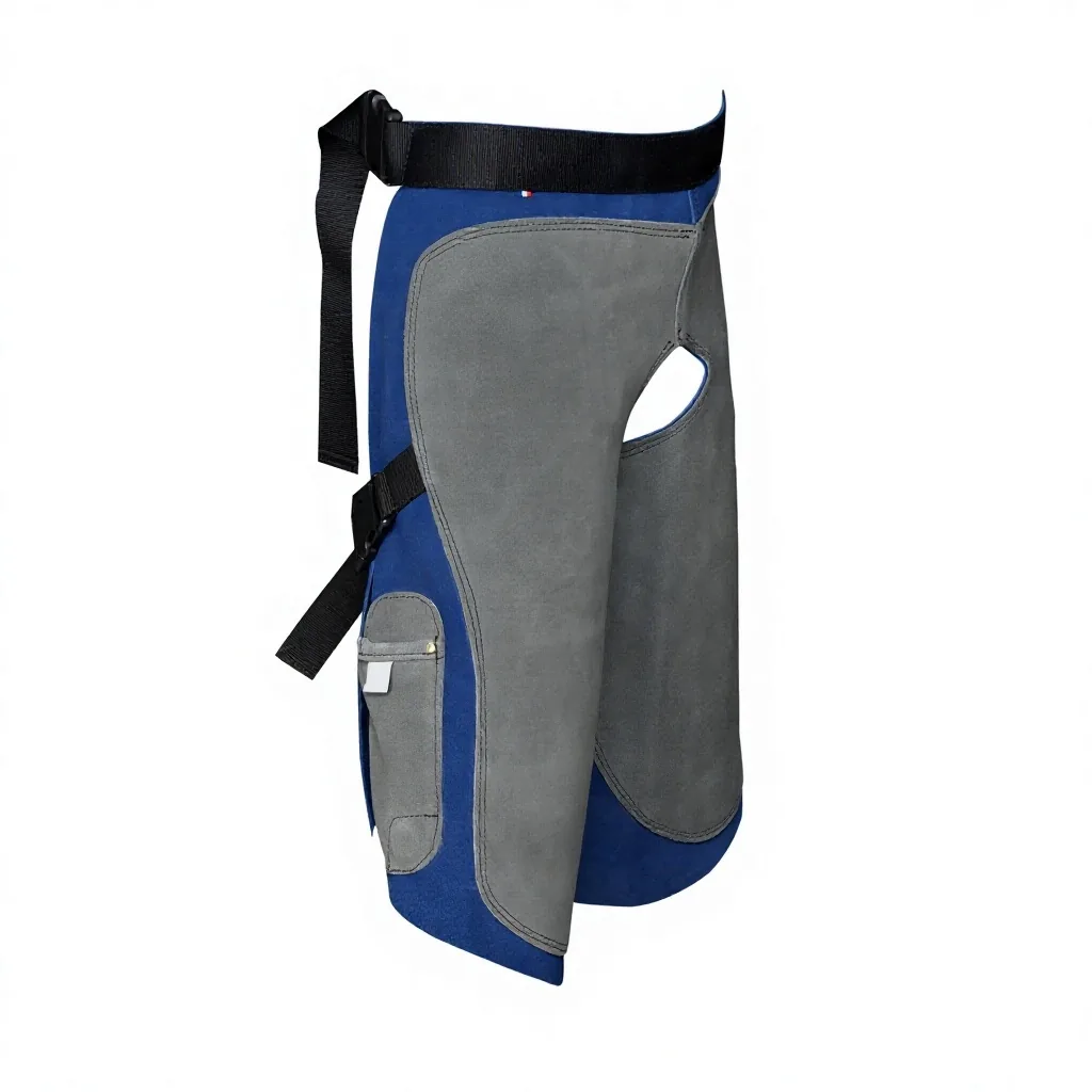 Genuine Leather Farrier Apron Chaps Adjustable Buckle Closure Multi Pocket Protection Cover — RJ-34678743, product image 2