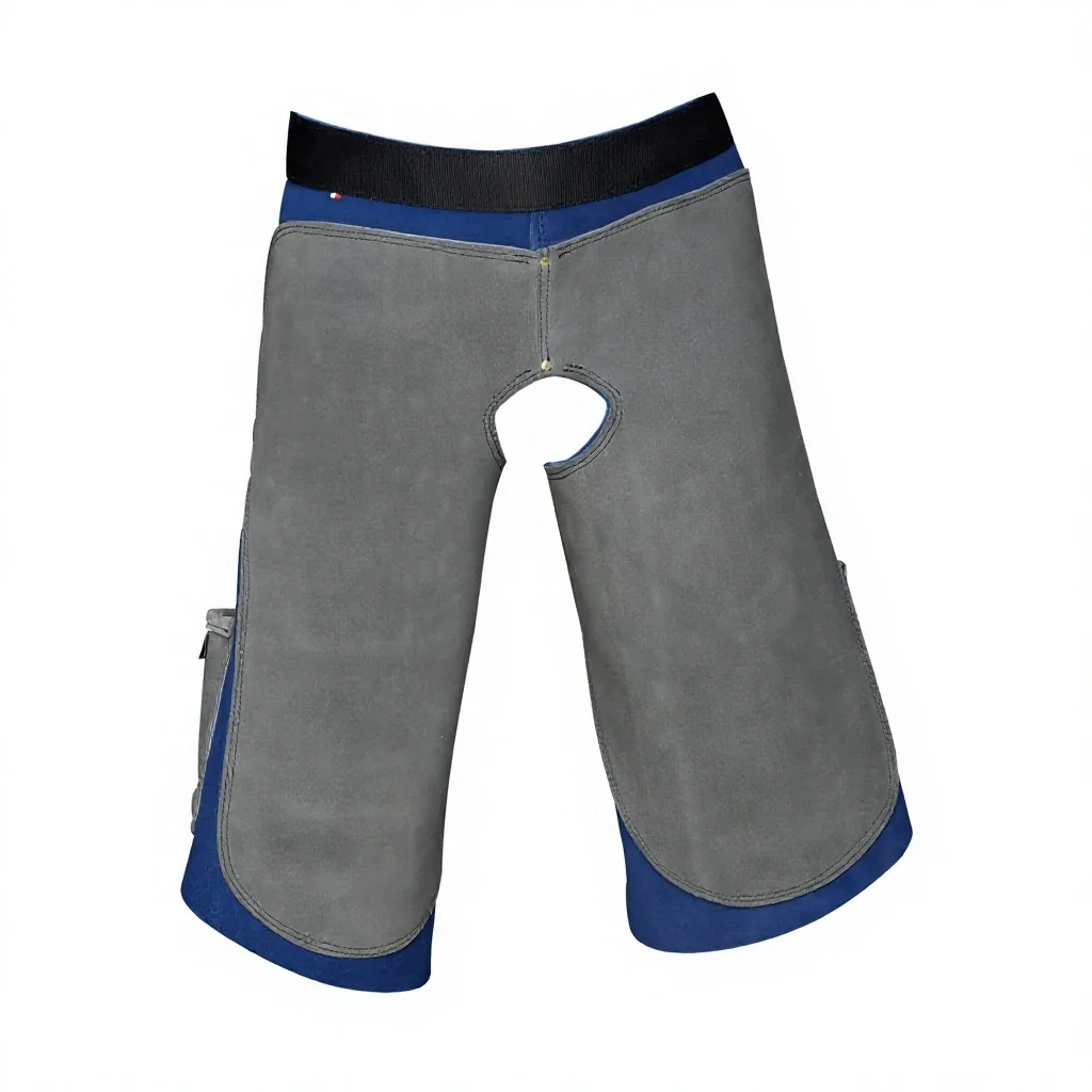 Genuine Leather Farrier Apron Chaps Adjustable Buckle Closure Multi Pocket Protection Cover