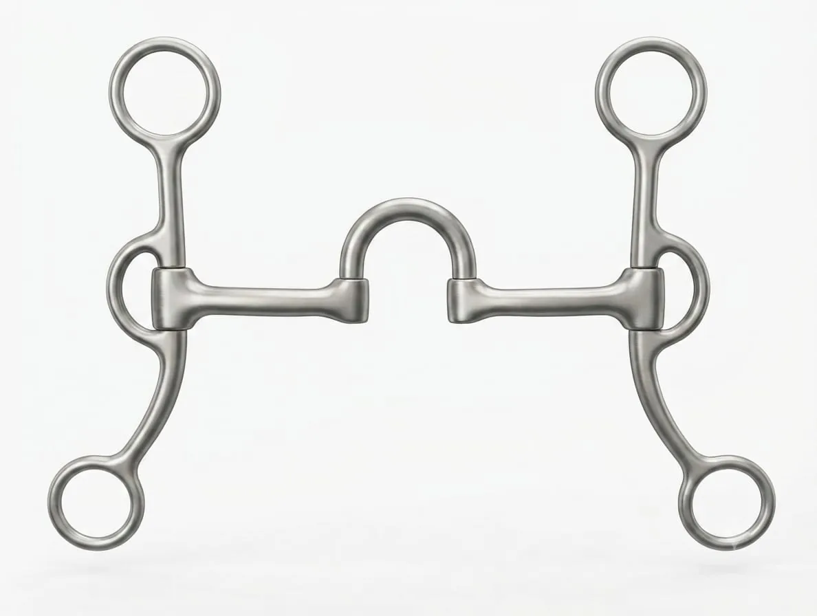 Western Racing Stainless Steel Horse Bit Snaffle Silver Equestrian Riding Training