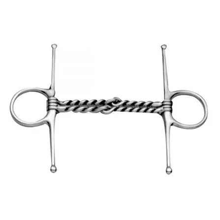 Copper Twisted Wire Full Cheek Slow Feeder Horse Bit Stainless Steel Equestrian Riding Equipment Customizable Color Size — rj-0906, product image 4