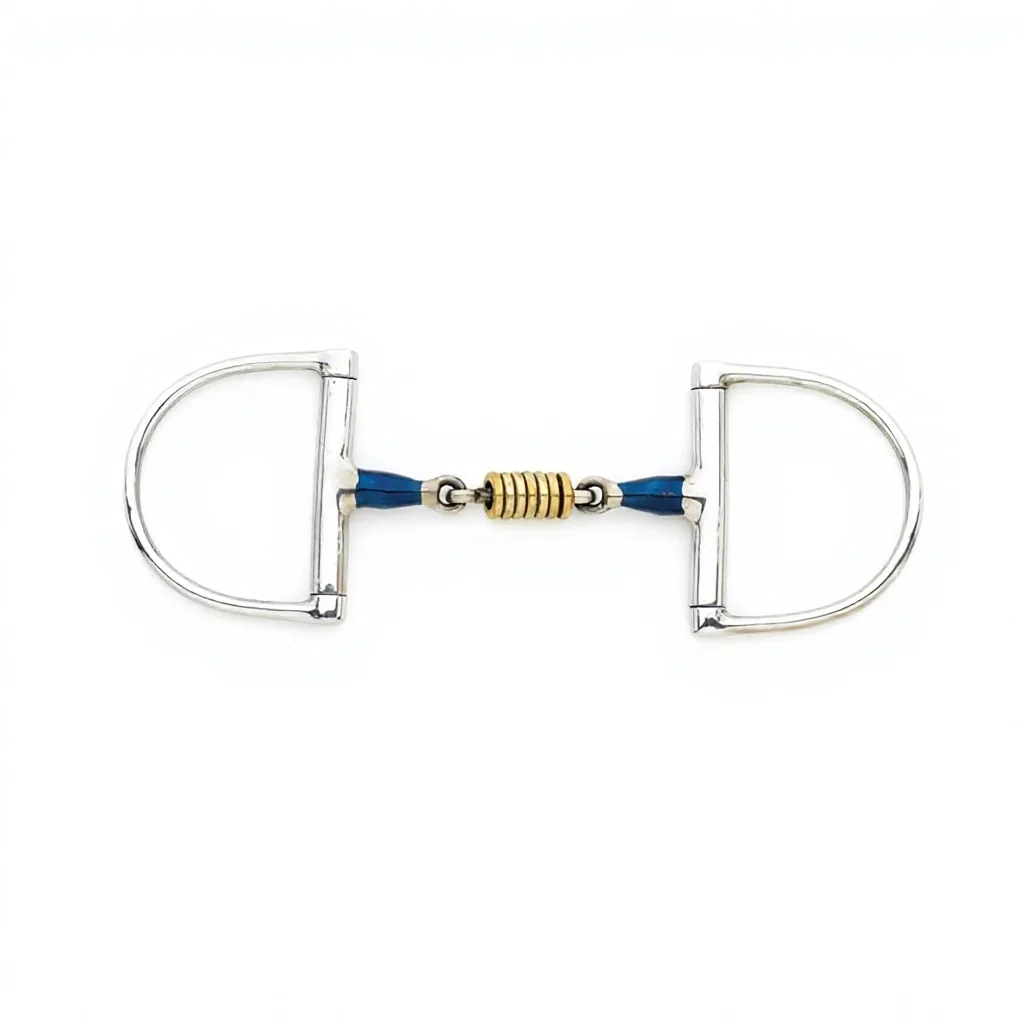 Sweet Iron Blue Hanging Cheek Horse Bit with Muller-Style Mouthpiece — RJI 201910, product image 2