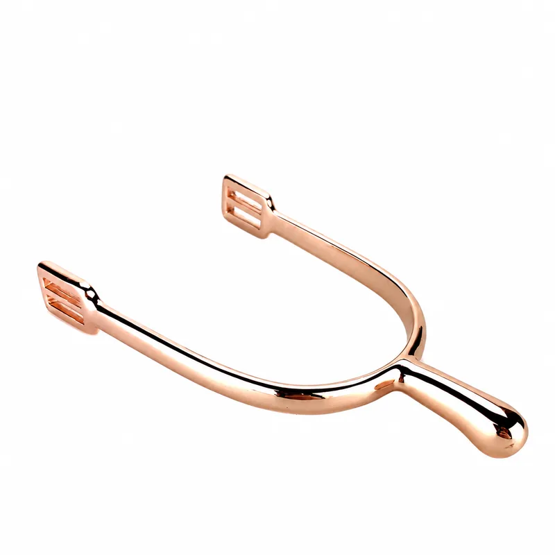 English Rose Gold Stainless Steel Spurs Men Rider Horsemanship Custom Colors and Logo — RJI-ESSS-1301, product image 4