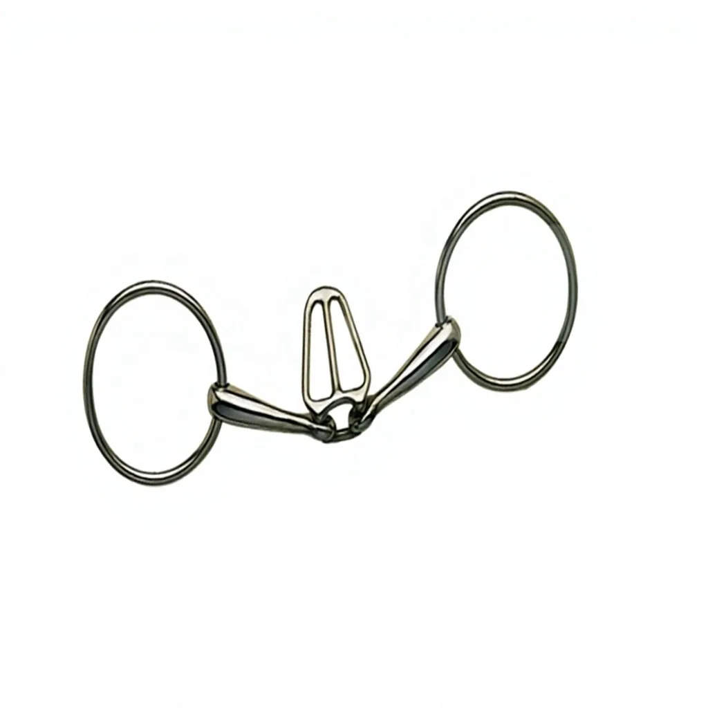 Custom Logo Baroque Stainless Steel Loose Ring Horse Bit with Spoon — RJ-0519, product image 2