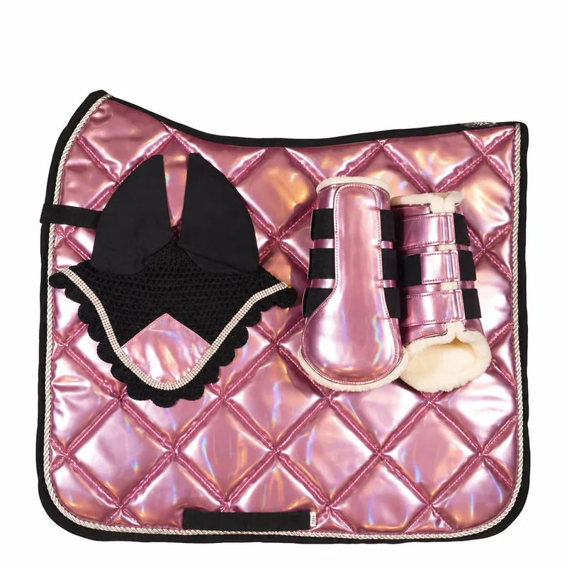 Glitter Quilted Horse Saddle Pad with Crystal Styling — RJ-K9775, product image 6