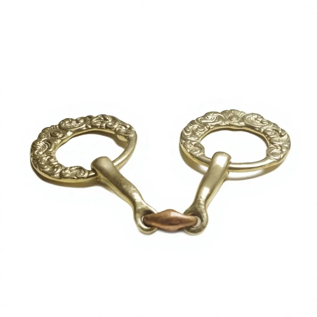 Baroque Horse Snaffle Bit with German Silver Mouth — RJ-0561, product image 6