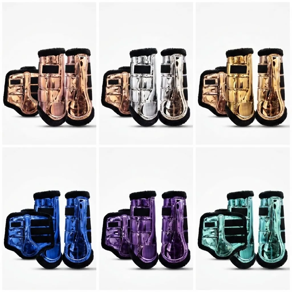 Reflective Waterproof Outdoor Horse Leg Protection Tendon Boots Wool Lined Lightweight Sports Riding Care Gear Custom — RJ-7634526, product image 3