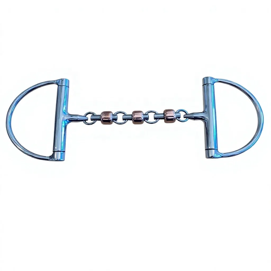 Copper Roller Waterford Full Cheek Bit Stainless Steel Horse Riding Equipment — RJ-0918, product image 4