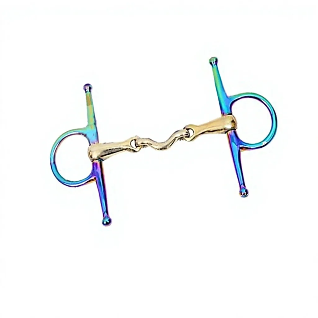 Rainbow Stainless Steel Full Cheek Horse Bit — RJ-641, product image 3