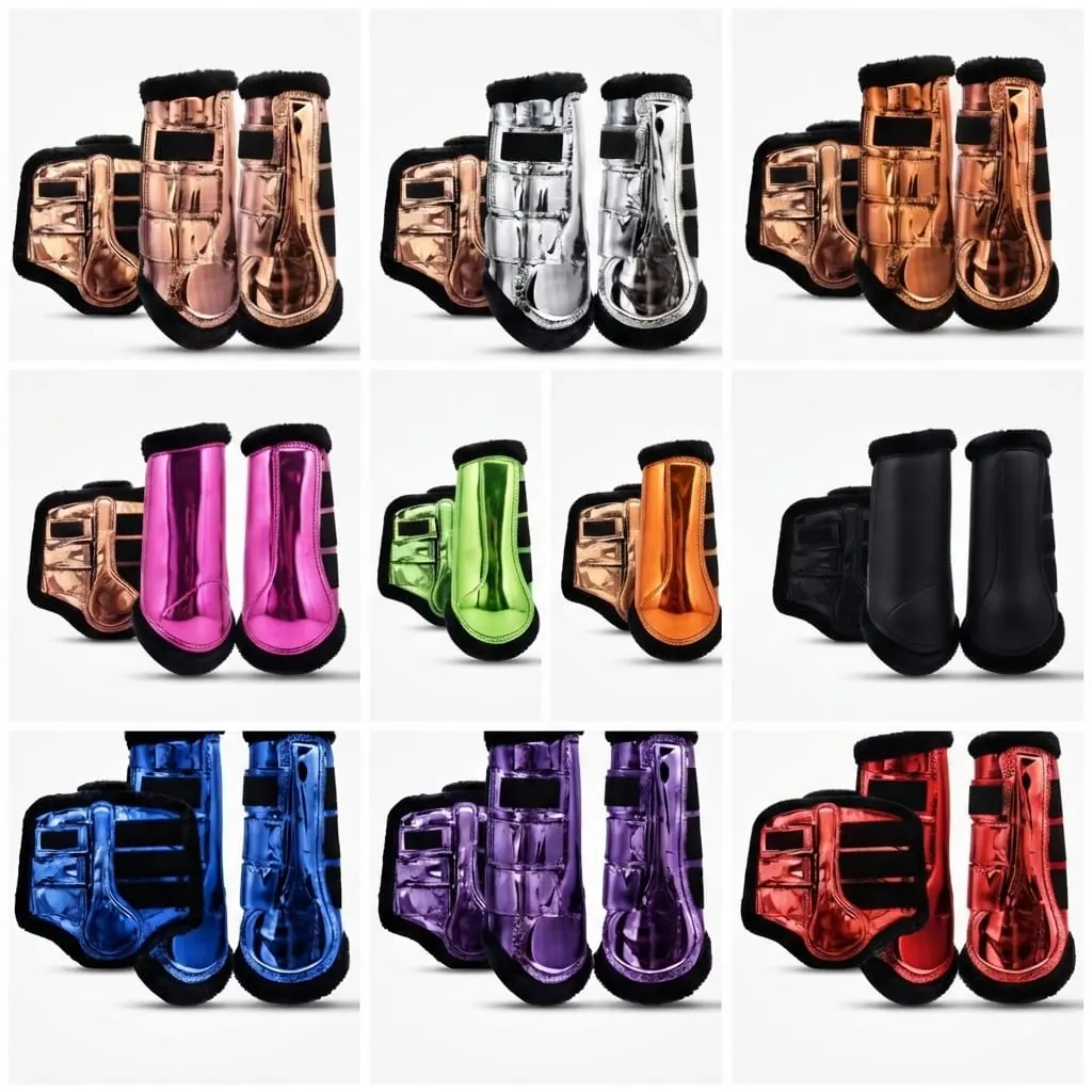 Reflective Waterproof Outdoor Horse Leg Protection Tendon Boots Wool Lined Lightweight Sports Riding Care Gear Custom — RJ-7634526, product image 2
