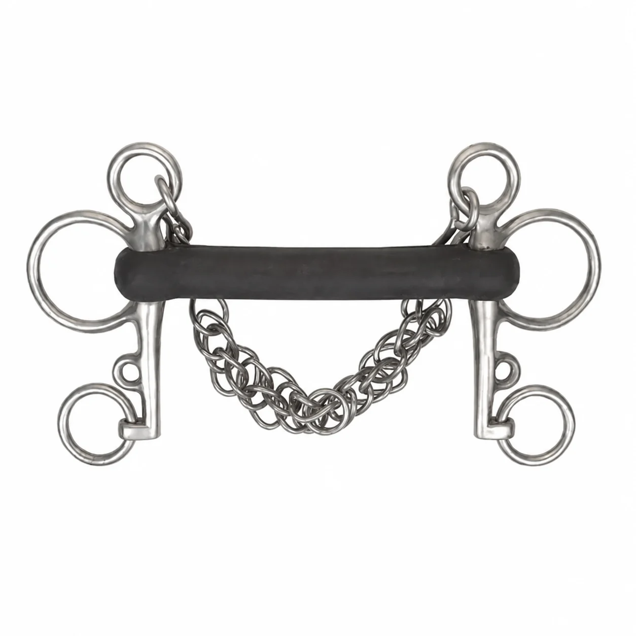 Rubber Mouth Pelham 12.5cm 13.5cm Stainless Steel Horse Bits Custom Logo Racing — RJ-0535, product image 5