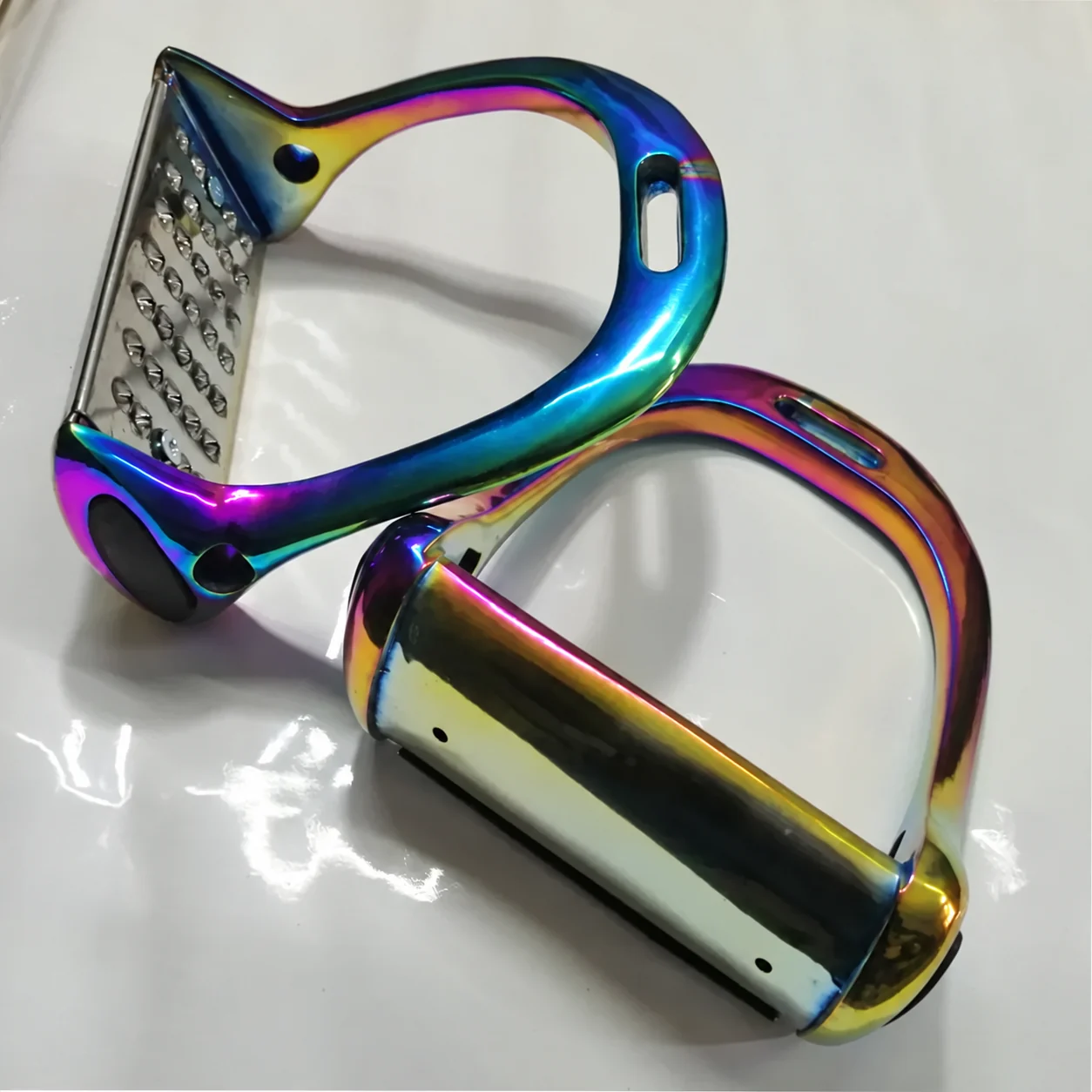 Custom Logo Stainless Steel and Aluminum Western Jock Horse Riding Stirrups — RJI-HFS-1207, product image 5
