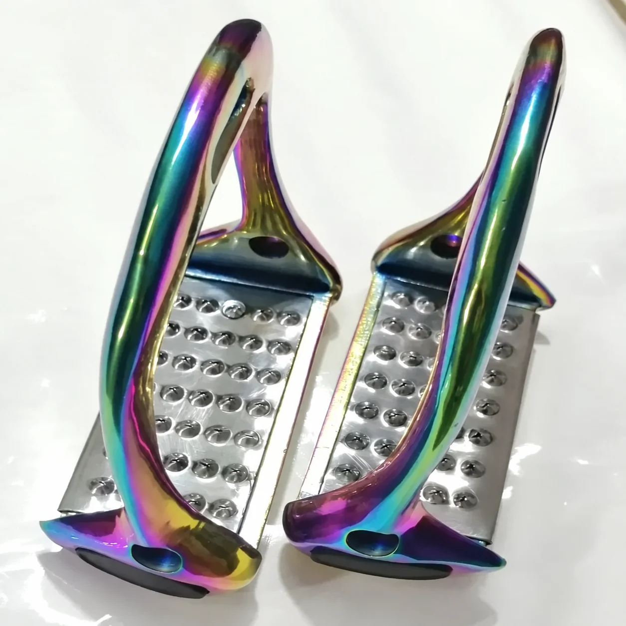 Custom Logo Stainless Steel and Aluminum Western Jock Horse Riding Stirrups — RJI-HFS-1207, product image 3