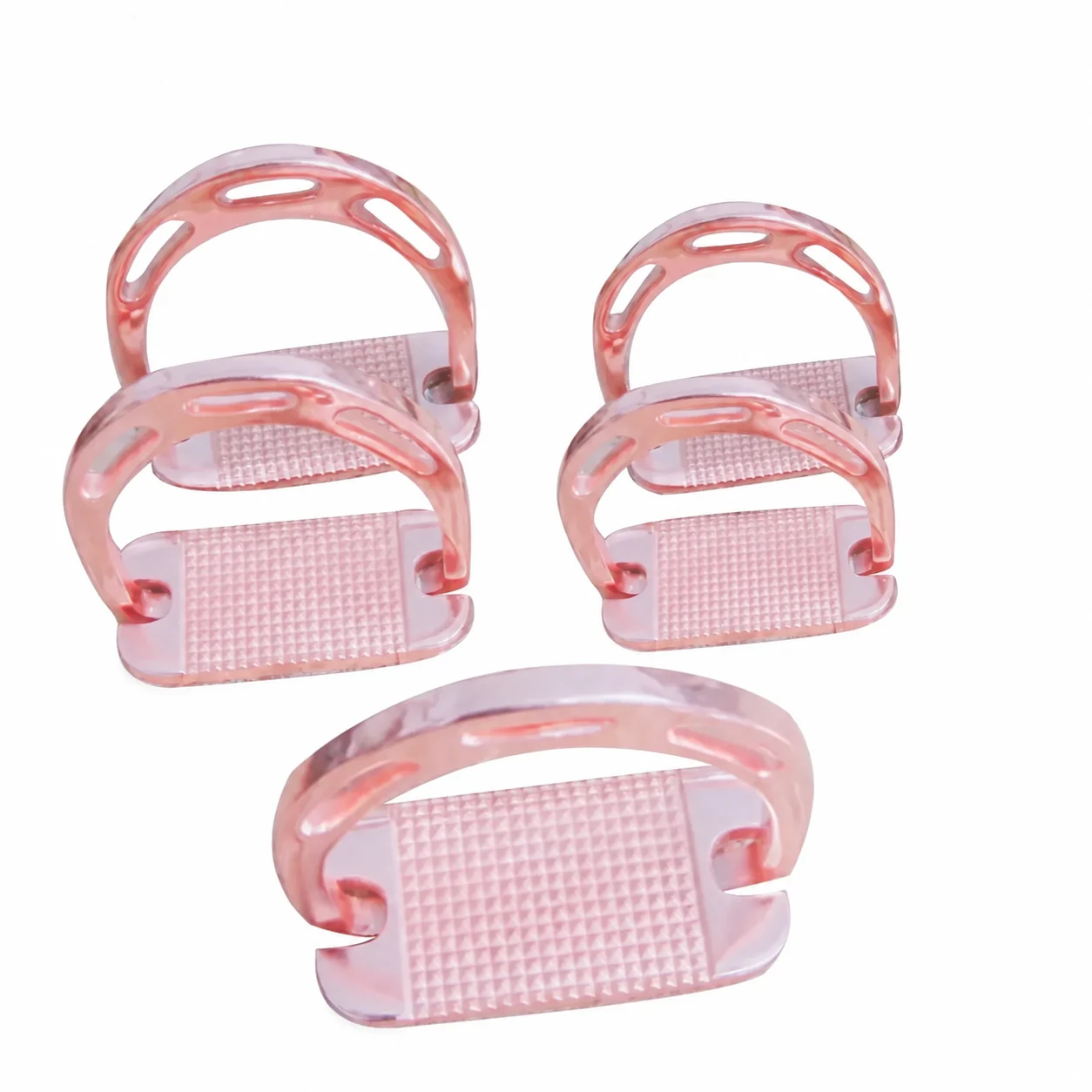 Rose Gold Stainless Steel and Aluminum RELIA Safety Horse Riding Stirrups — RJI-HFS-1205, product image 3