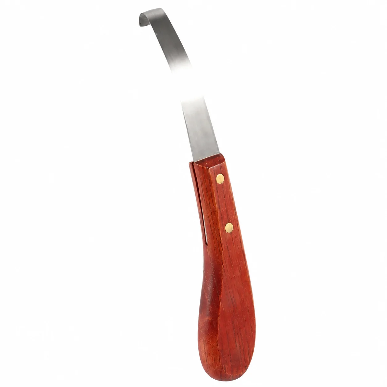 Customized Double Sided Horse Hoof Pick Stainless Steel Lightweight Professional Team Cutter Wooden Handle Farrier Tool — RJ-87634567, product image 6
