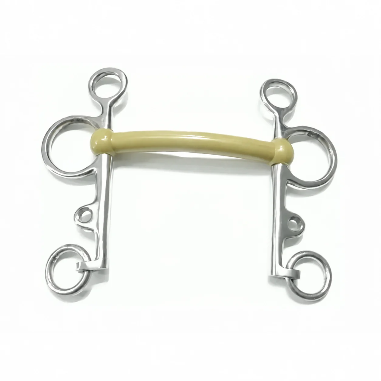 Rubber Mouth Pelham 12.5cm 13.5cm Stainless Steel Horse Bits Custom Logo Racing — RJ-0535, product image 4